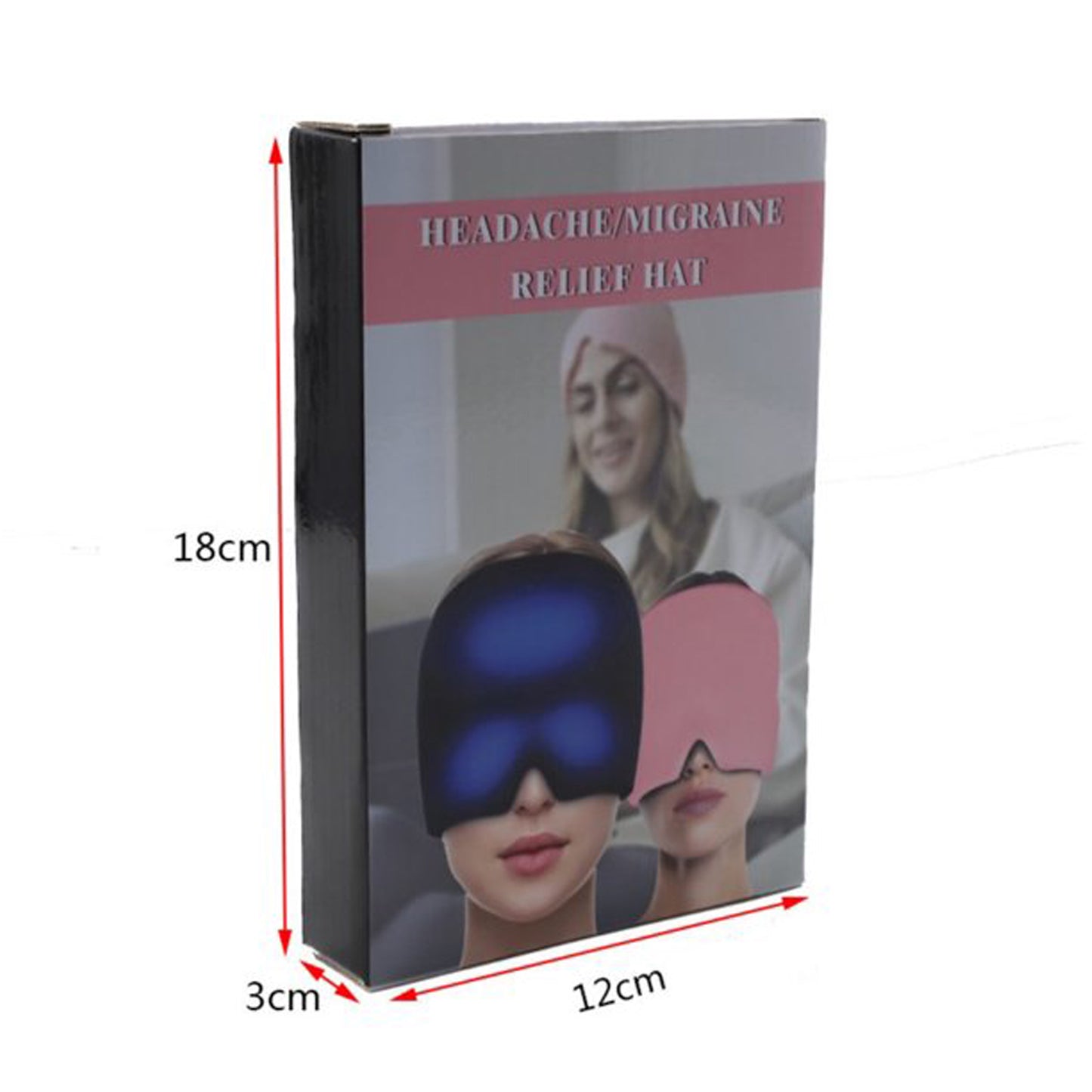 Headache Relief Hat Migraine Cap - Wearable Migraine Mask (1204)