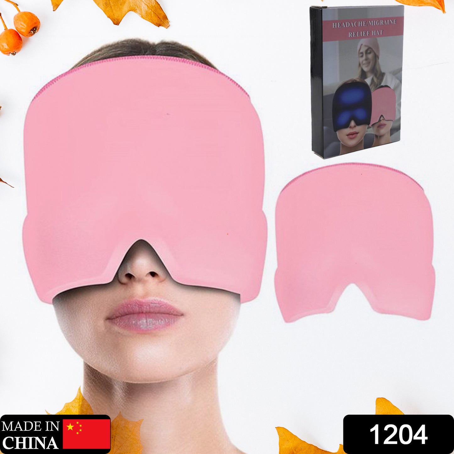 Headache Relief Hat Migraine Cap - Wearable Migraine Mask (1204)