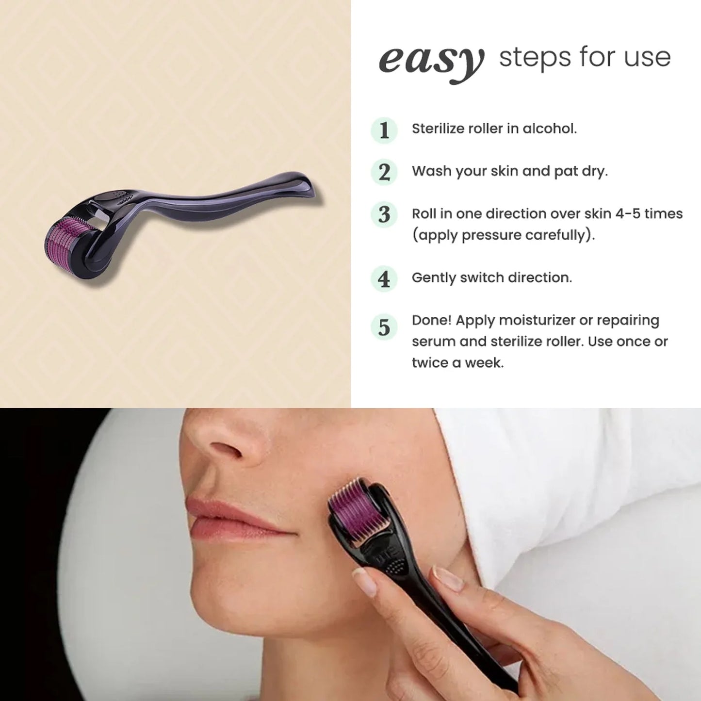 Derma Roller Anti Ageing And Facial Scrubs (2 Mm)